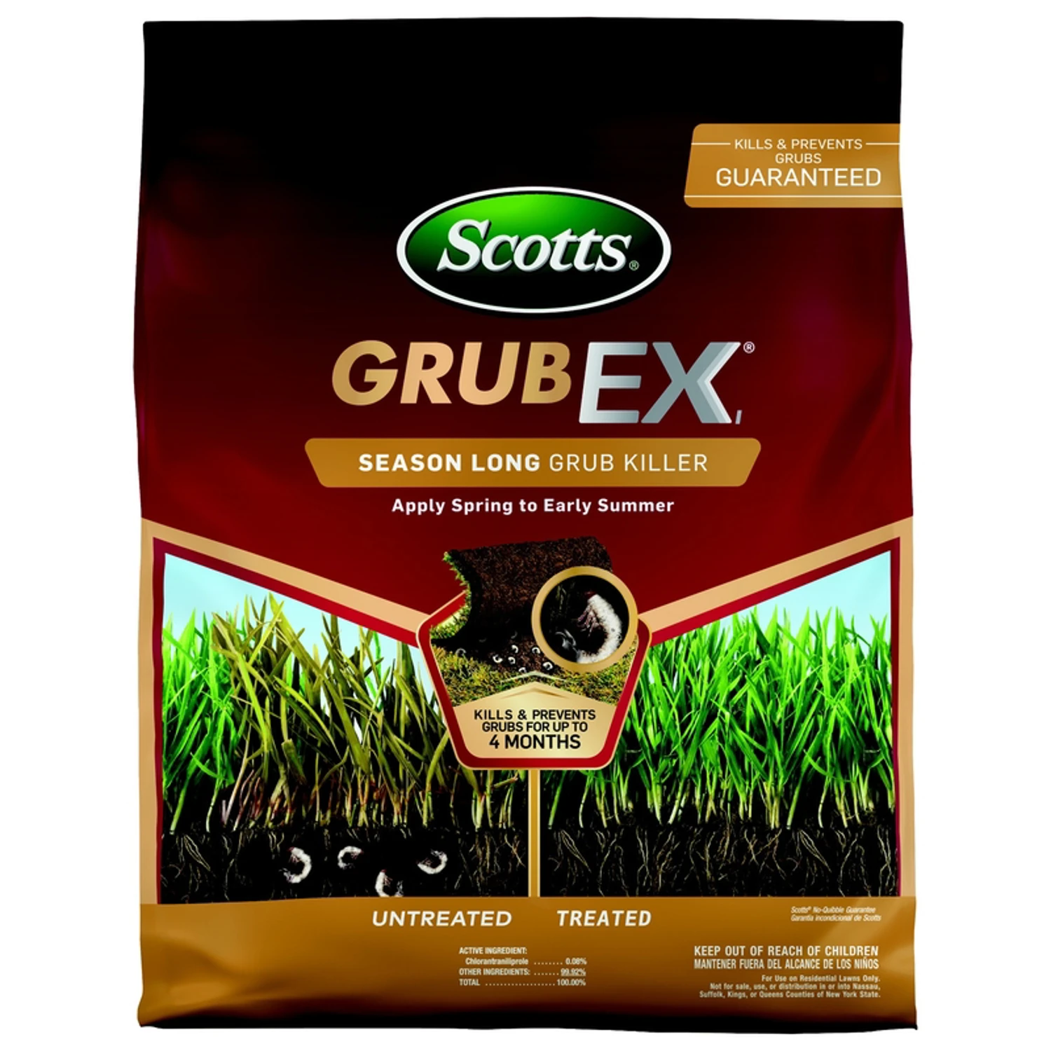 Grubex1 Season Long Grub Killer Granules, 14.35 Pounds, Covers 5000 Square Feet