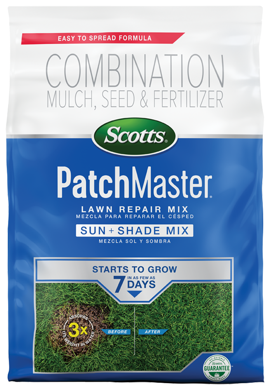 Patchmaster Lawn Repair Mix Sun And Shade, 10 Pounds, Covers 145 Square Feet