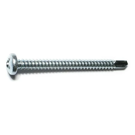 #12-14 X 2-1/2 Zinc Plated Steel Phillips Pan Head Self-drilling Screws