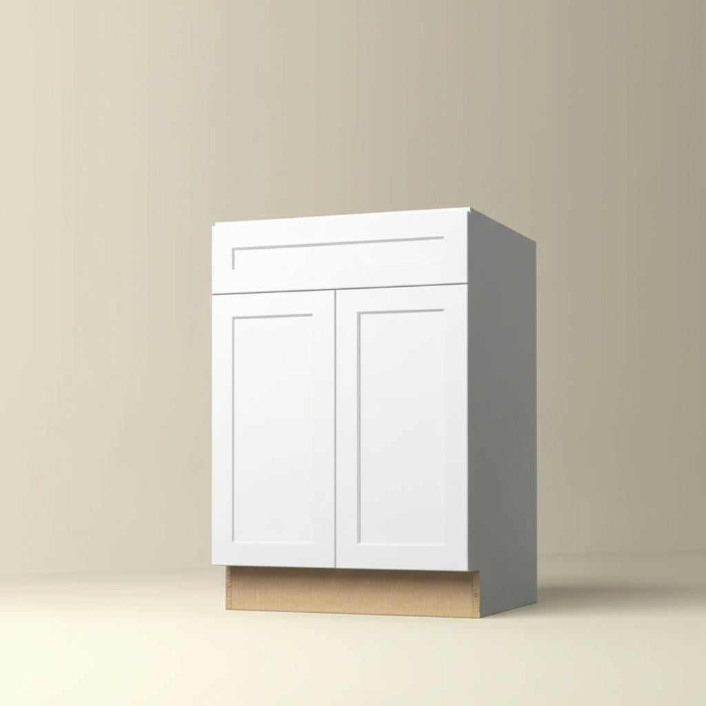 Hampton Bay Designer Series Melvern Base Kitchen Cabinet in White