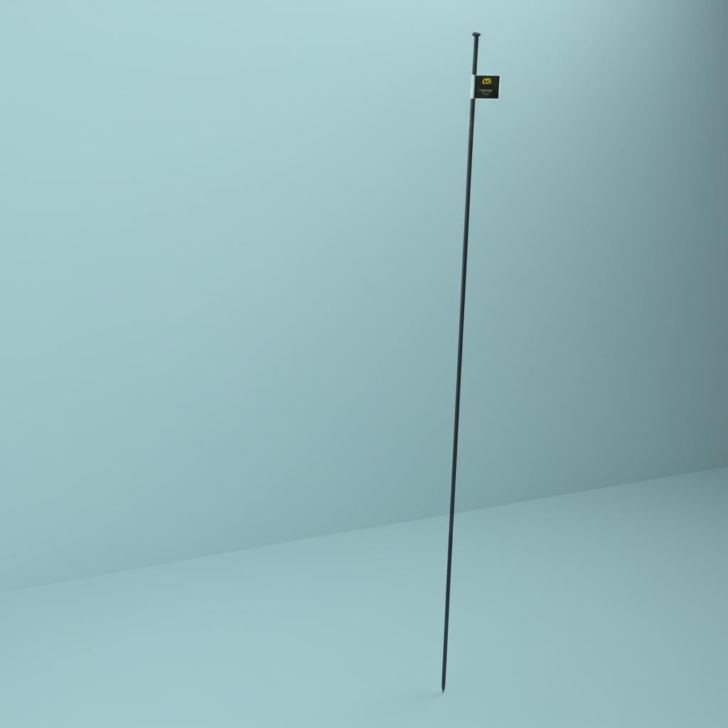 Vigoro 56 in. H Steel Multi-Purpose Black Fence Post – Rust-Resistant, No-Dig Installation