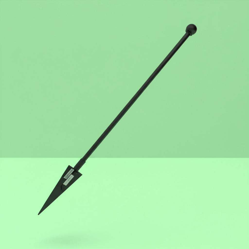 Vigoro 39 in. Empire Steel Decorative Fence Post with Finial – Black, Powder-Coated, UV Protected