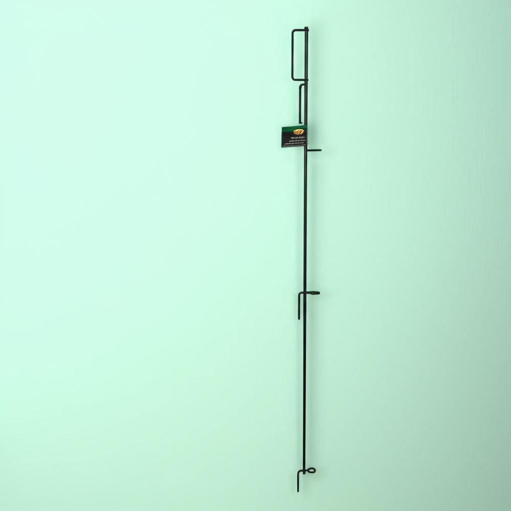 Vigoro 49 in. H Steel No-Dig Multi-Purpose Black Latch for Metal Fence Posts