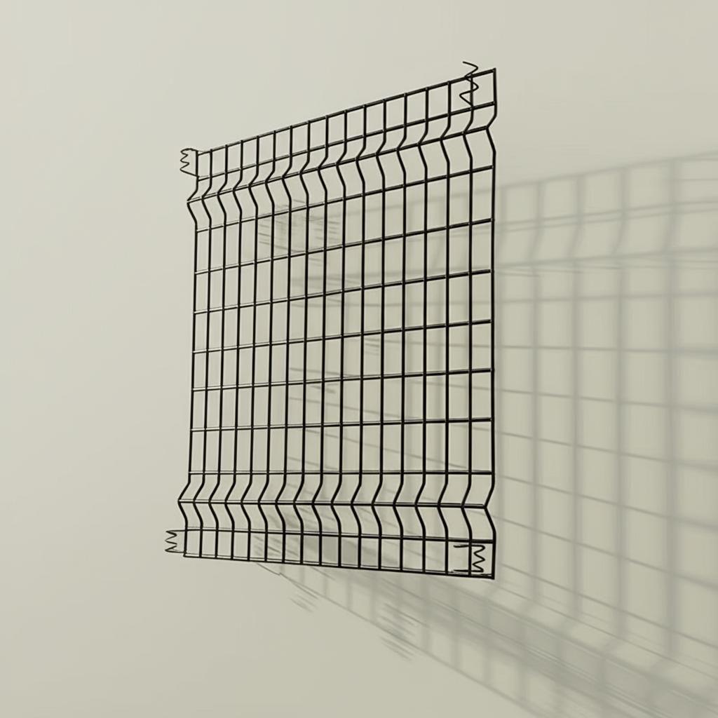 Vigoro 31 in. H x 36 in. W Multi-Purpose No-Dig Black Metal Fence Panel