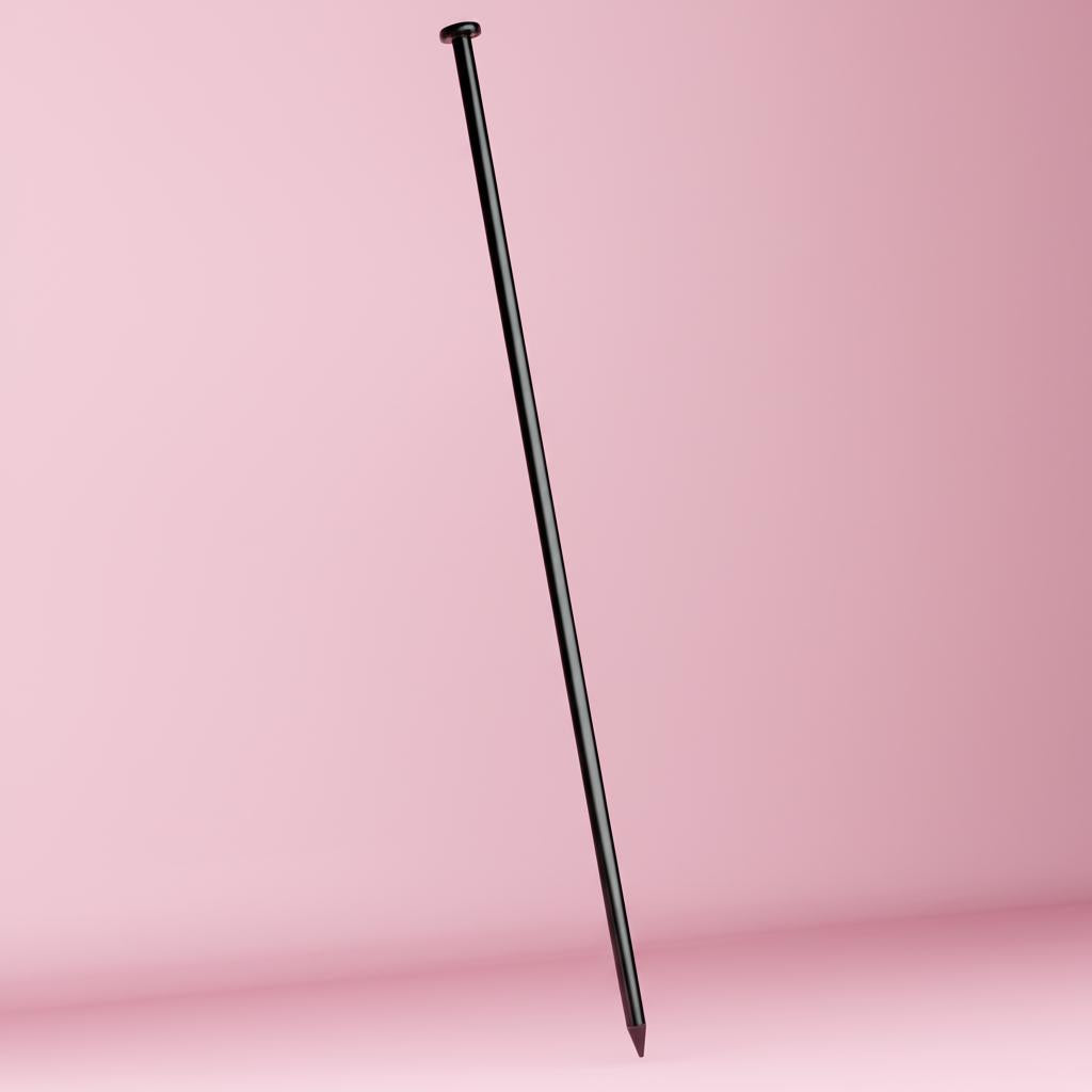 Vigoro 0.2 in. x 0.2 in. x 30 in. Multi-Purpose No-Dig Metal Fence Post for Panel