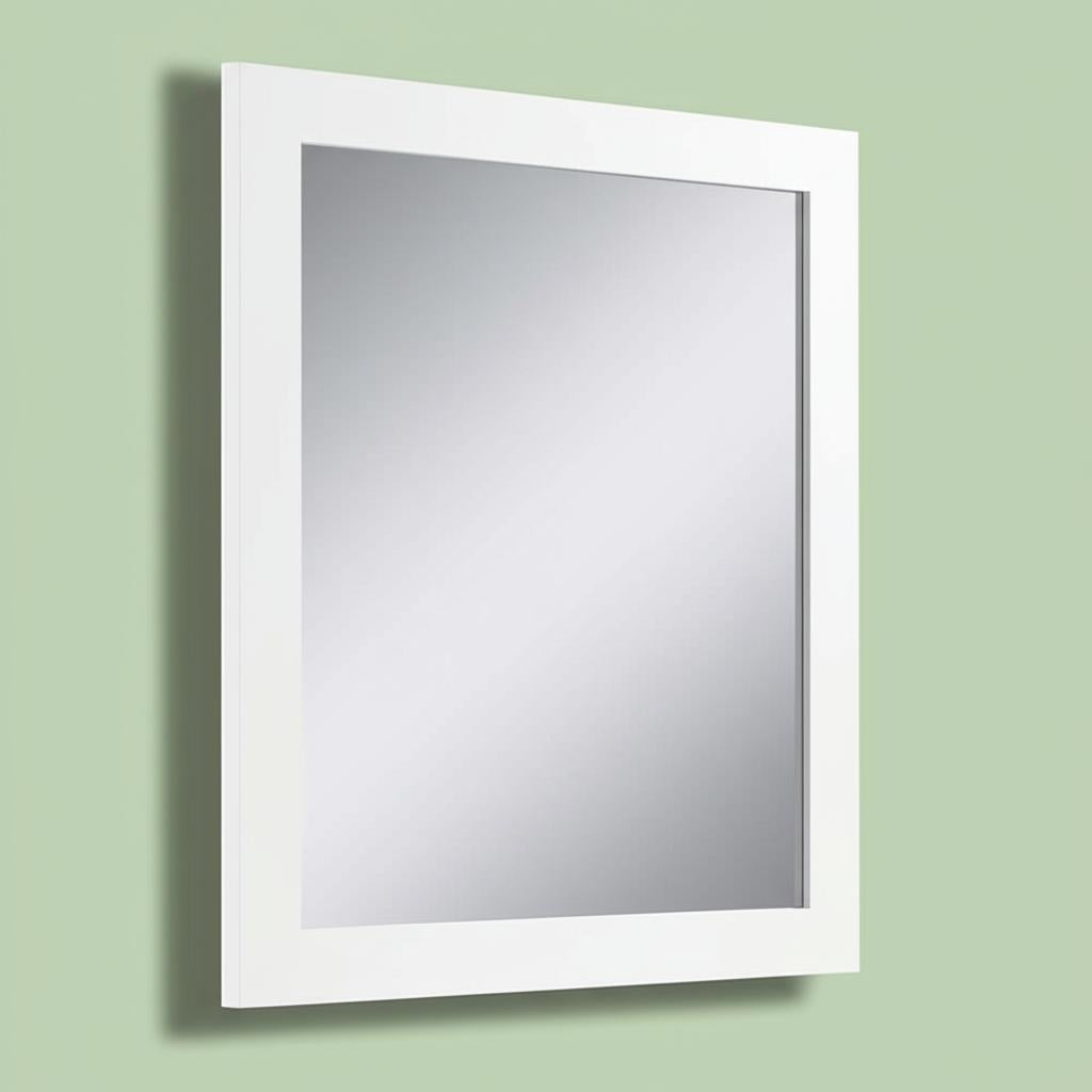 Home Decorators Collection 26 in. White Framed Bathroom Vanity Mirror
