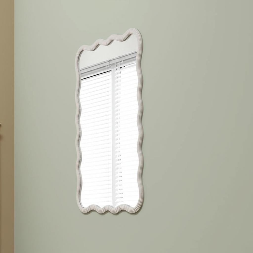 Home Decorators Collection 40" x 28" White Framed Bathroom Vanity Mirror