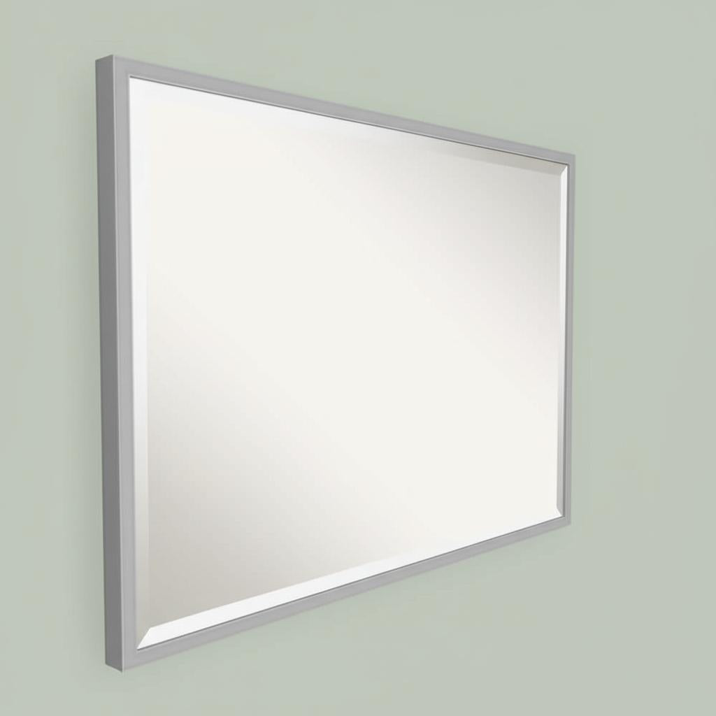 Home Decorators Collection Fog-Free Wall Mirror, Two-Tone Pewter, 23x29