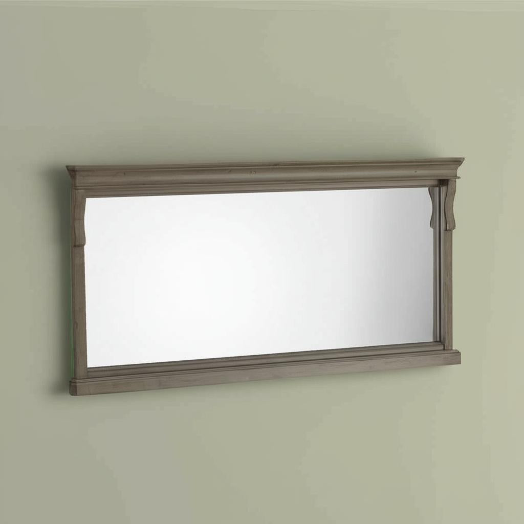 Home Decorators Collection 60" x 31" Distressed Grey Bathroom Vanity Mirror