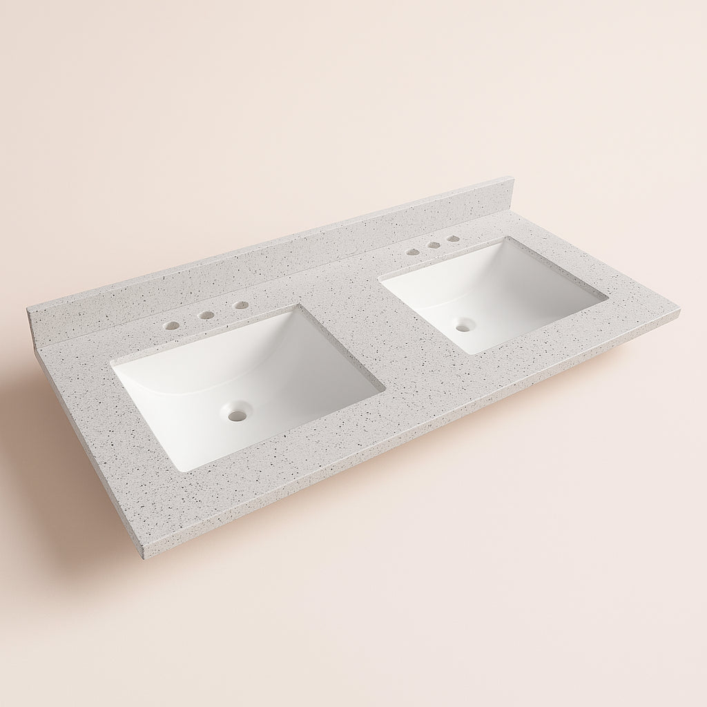 Home Decorators Collection Silver Ash Double Sink Vanity Top