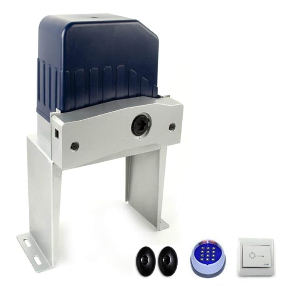 ALEKO AC1400 40 ft. Length and 1400 lbs. Capacity Gate Opener Kit for Sliding Gates