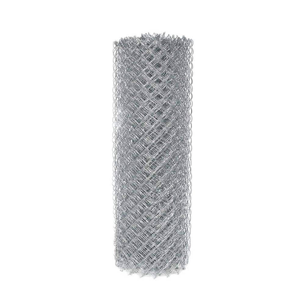 ALEKO 6 ft. x 50 ft. Galvanized Steel Chain Link Fence - Complete Kit 11.5 AW Gauge