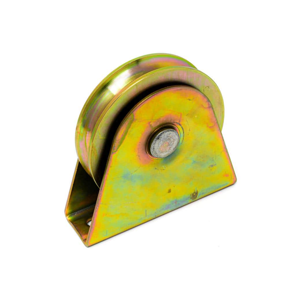ALEKO 4 in. V-Groove Metal Gate Wheel for V-Profile Sliding Gate Tracks