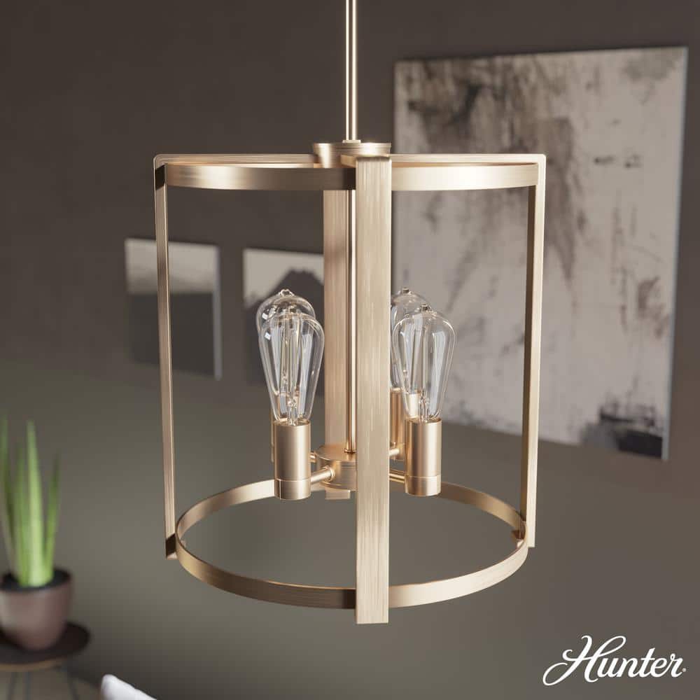 Hunter Astwood 4 Light Alturas Gold Island Chandelier Dining Room light