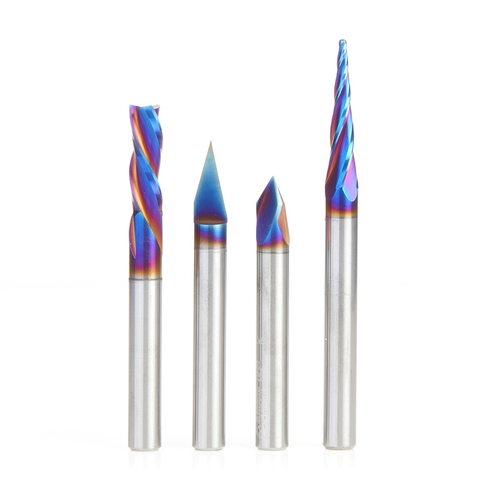 Amana 4PC GENERAL PURPOSE CNC 1/4″SK