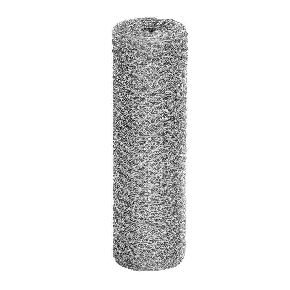 Angel Sar 16.9 in. x 40 ft. Chicken Wire Fencing Mesh, 0.6 in. Hexagonal Galvanized Hardware Cloth for Coop Barrier Rabbit Cage