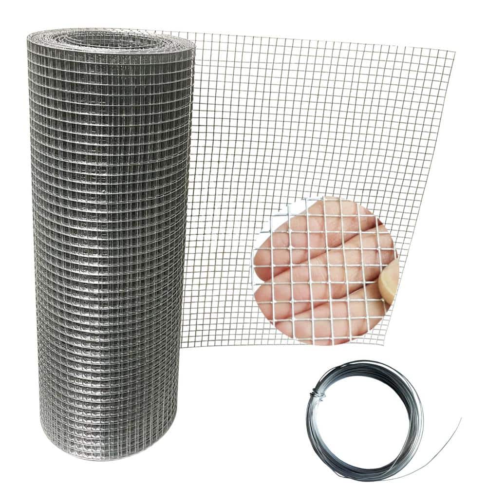 Angel Sar 1/4 in. x 1 ft. x 20 ft. Hardware Cloth, 23 Gauge, Hot-dip Galvanized After Welding, Chicken Wire Fence Garden Fencing