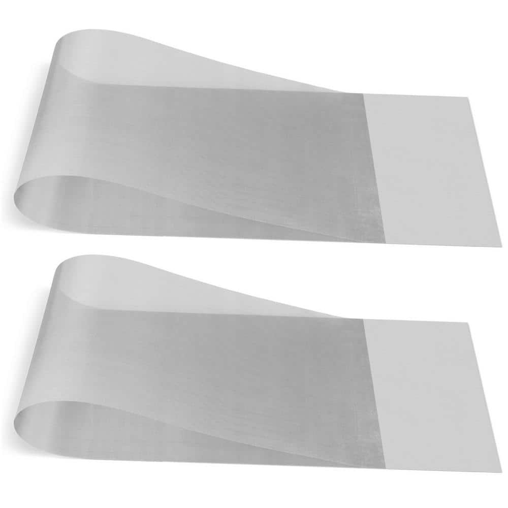 Angel Sar 2 Pcs 16 in. x 50 in. 40 Mesh Stainless Steel Wire Mesh, Woven Wire Mesh for Vent Cover DIY Project Floor Wall Hole