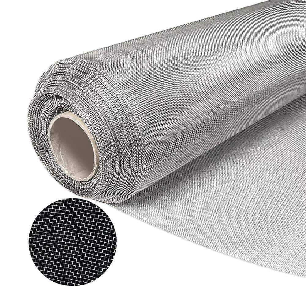 Angel Sar 3.92 ft. x 9.83 ft. 304 Stainless Steel Welded Wire 20 Mesh Air Vent Window Screen for Door Patio Cover, Cage Garden