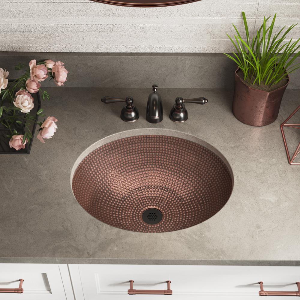 MR Direct Dual-Mount Bathroom Sink in Copper