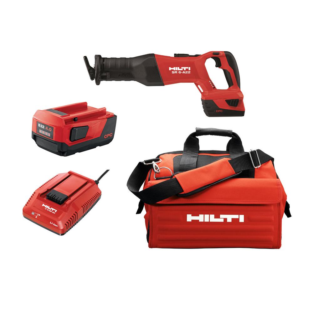 SR6 A 22-Volt Lithium-Ion Cordless Brushless Reciprocating Saw Kit