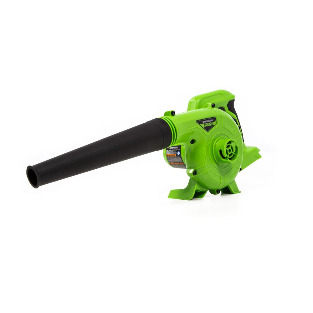 Greenworks 90 MPH/180 CFM 24-Volt Battery Shop Blower, Battery Not Included SBL24B00