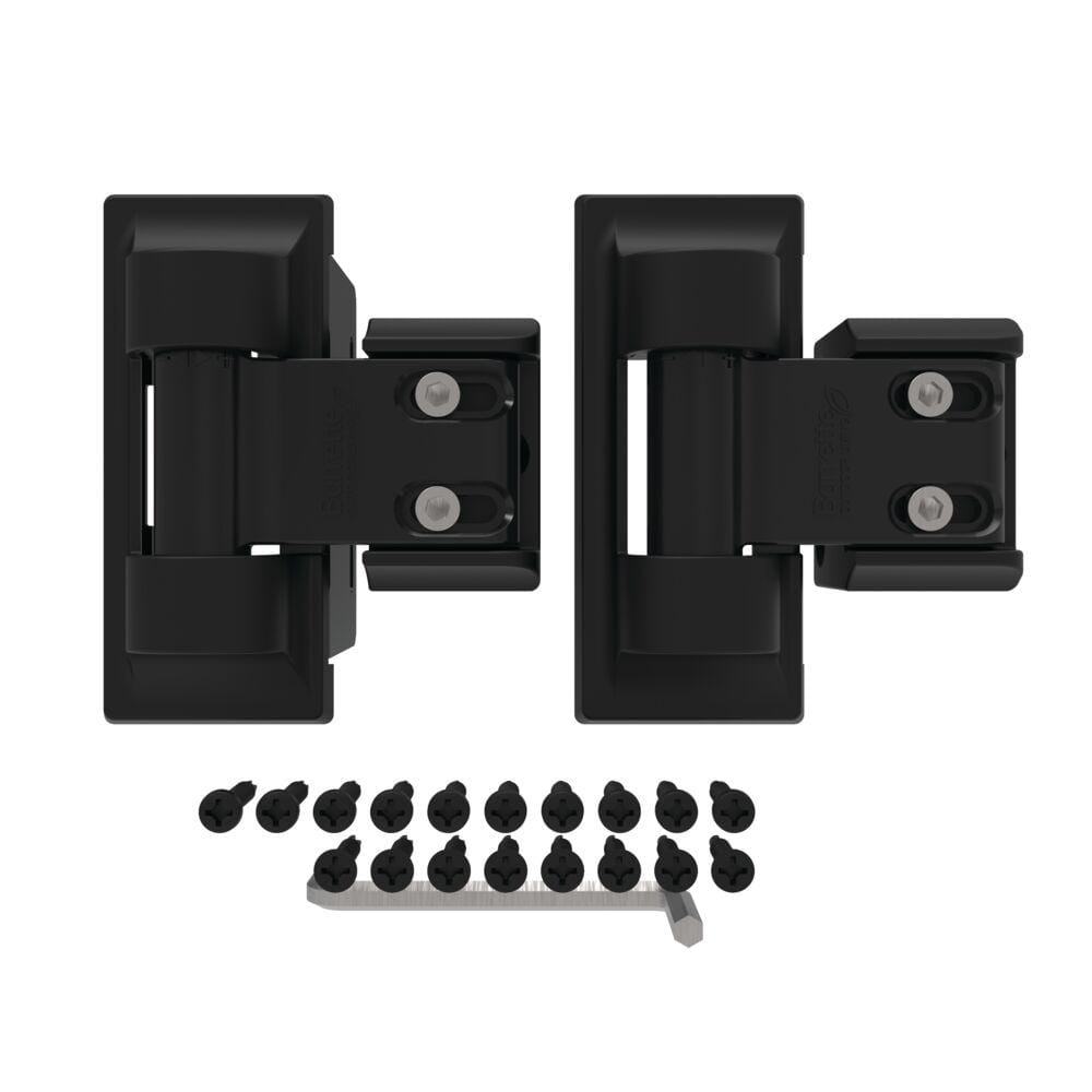Barrette Outdoor Living 3.875 in. x 4.812 in. Stainless Light Duty Gate Hinge (2-Pack)