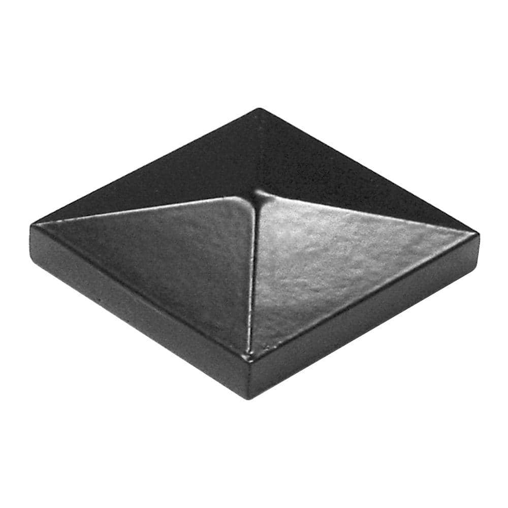 Barrette Outdoor Living 2-1/2 in. x 2-1/2 in. x 1 in. Black Aluminum Pyramid Post Top
