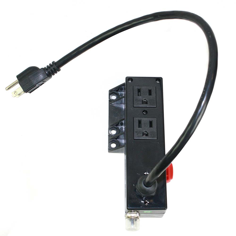 Power Connector for Work Table (Router or Other) with Built-in GFCI, 125V, 15A with 1.6ft Long Cord 14 AWG Replaces (SE5020)