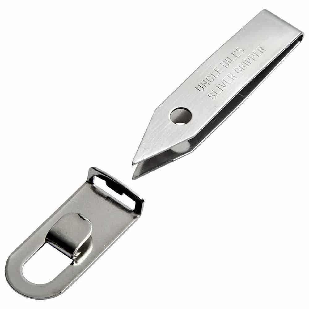 Sliver Gripper Tweezer with Keychain Clip
