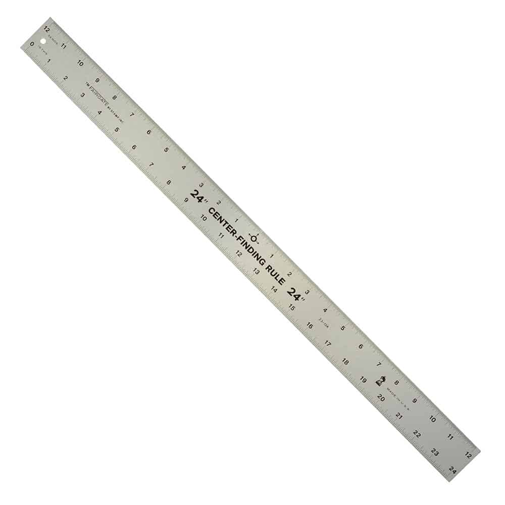 24 Inch Center Finding Ruler, 1-3/4 Inch Wide – Aluminum