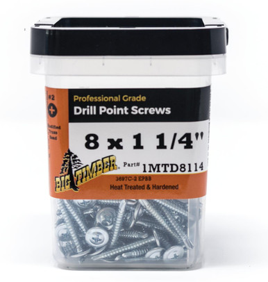 Big Timber MTD 1LB BUCKETS & Bulk Keg Modified Truss Wood Screw Drill Point