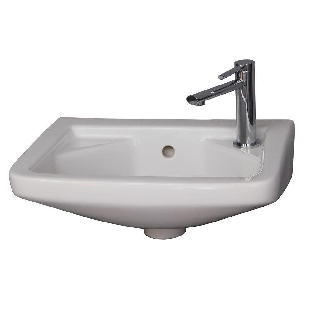 Barclay Products Mirna Wall-Hung Bathroom Sink in White