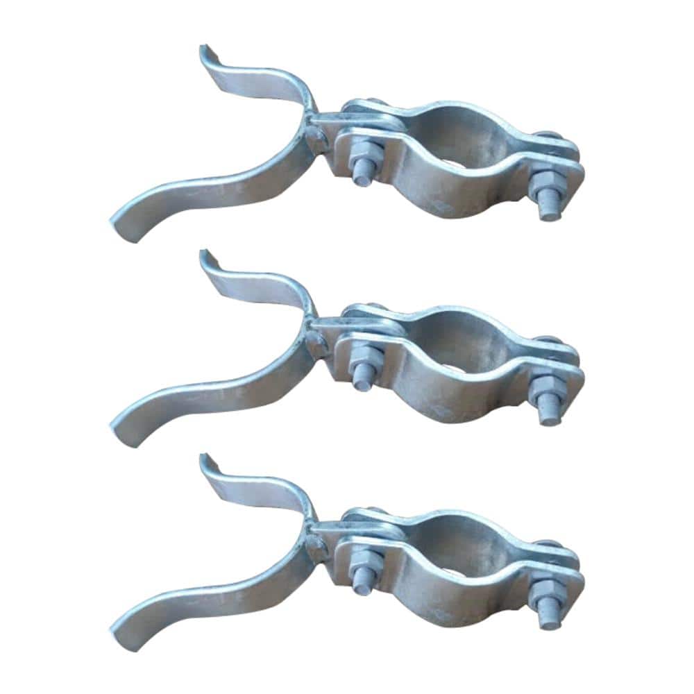 2-3/8 in. Chain Link Fence Gate Post Hinge Hardware Set (3-Set)
