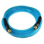 COILHOSE Flexeel Hose 3/8" Hose, 1/4" MPT Reusable Strain Relief Fittings Transparent Blue 25' - 50' - 100' Lengths