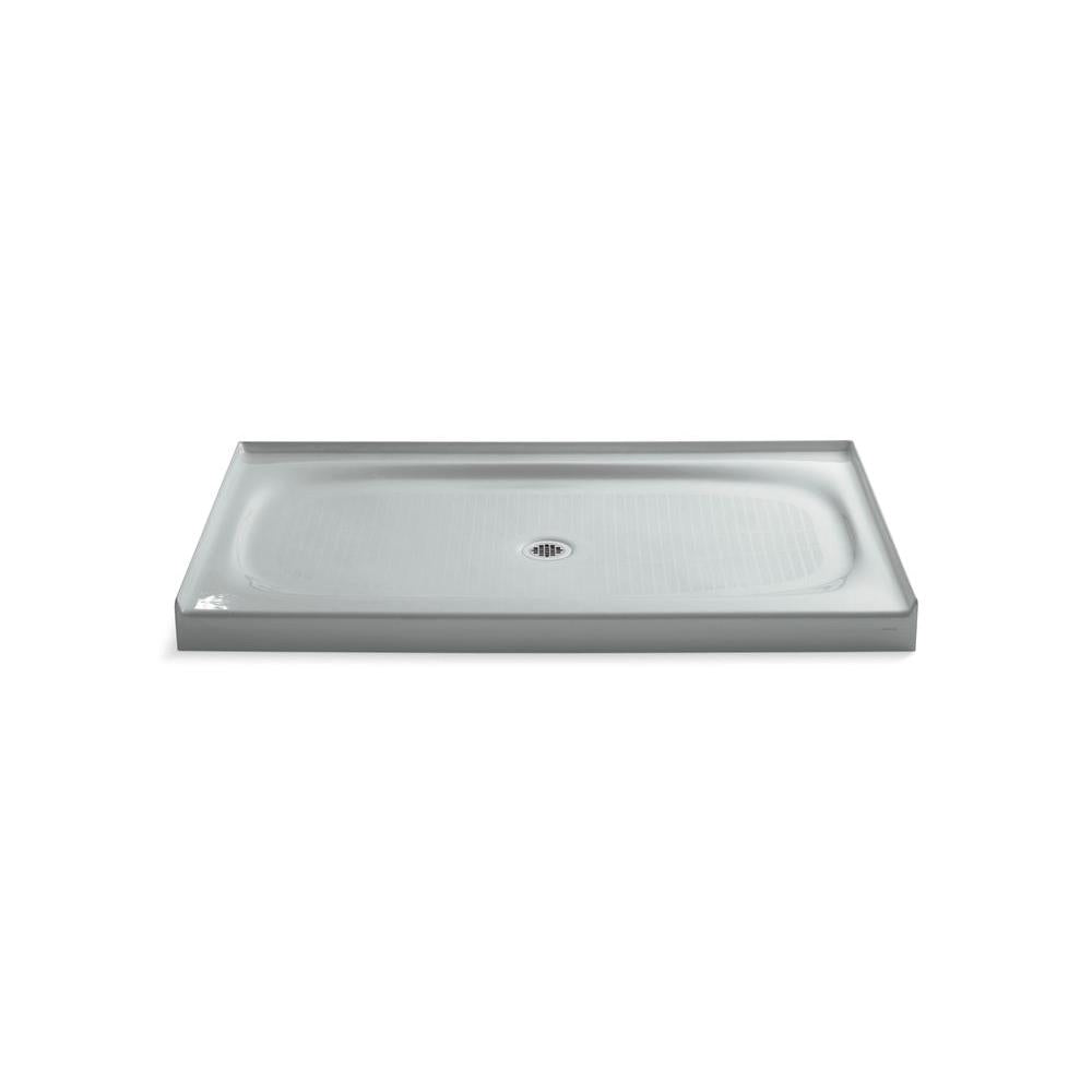 KOHLER Salient 60 in. x 36 in. Single Threshold Shower Base in Ice Grey