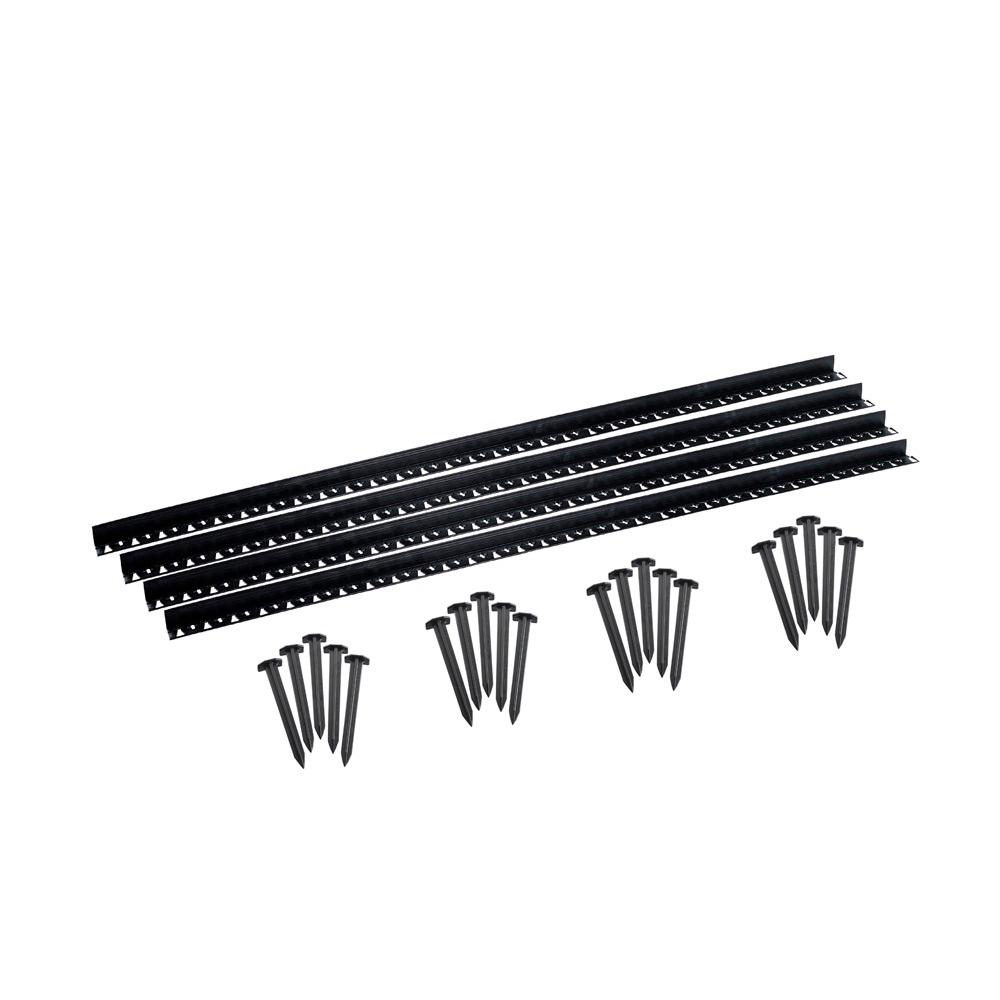 Valley View Industries 24 ft. Diamond Lok Paver Edging with 20 Anchor Stakes