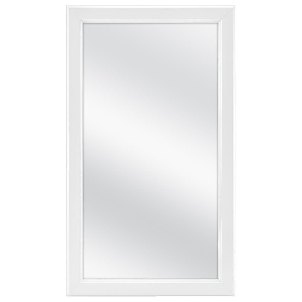 15-1/4 in. W x 26 in. H Framed Surface-Mount Bathroom Medicine Cabinet in White