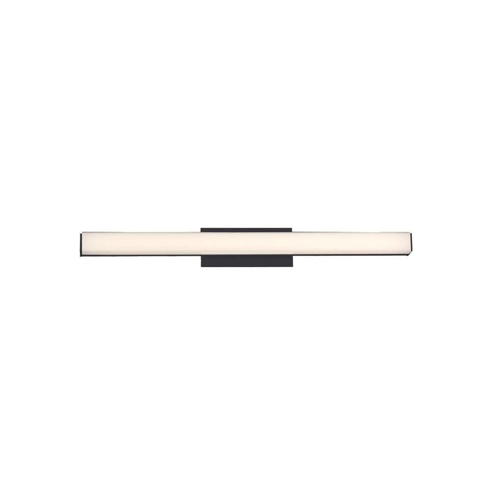 Brink 24 in. Black LED Vanity Light Bar and Wall Sconce, 3500K