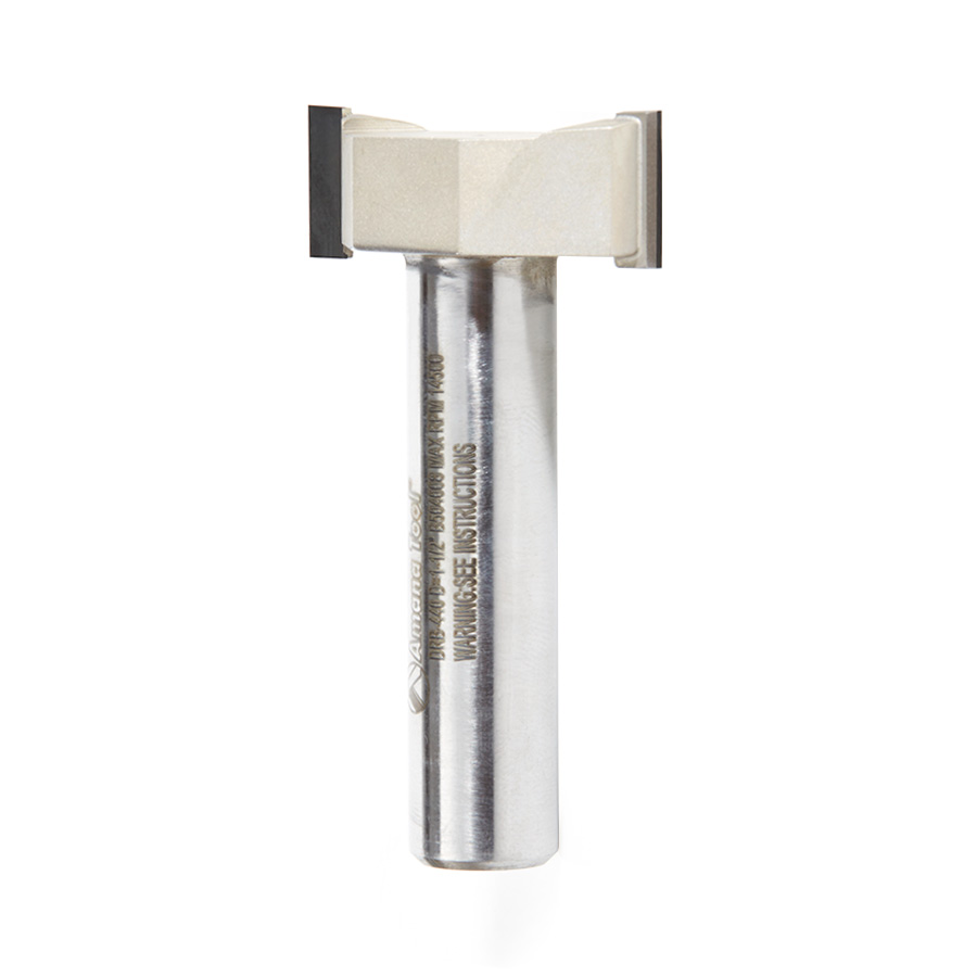 Amana DRB-440 Polycrystalline Diamond (PCD) Tipped CNC Spoilboard Surfacing, Rabbeting, Flycutter, Slab Leveler & Surface Planer 1-1/2 Dia x 1/2 Inch x 1/2 Shank