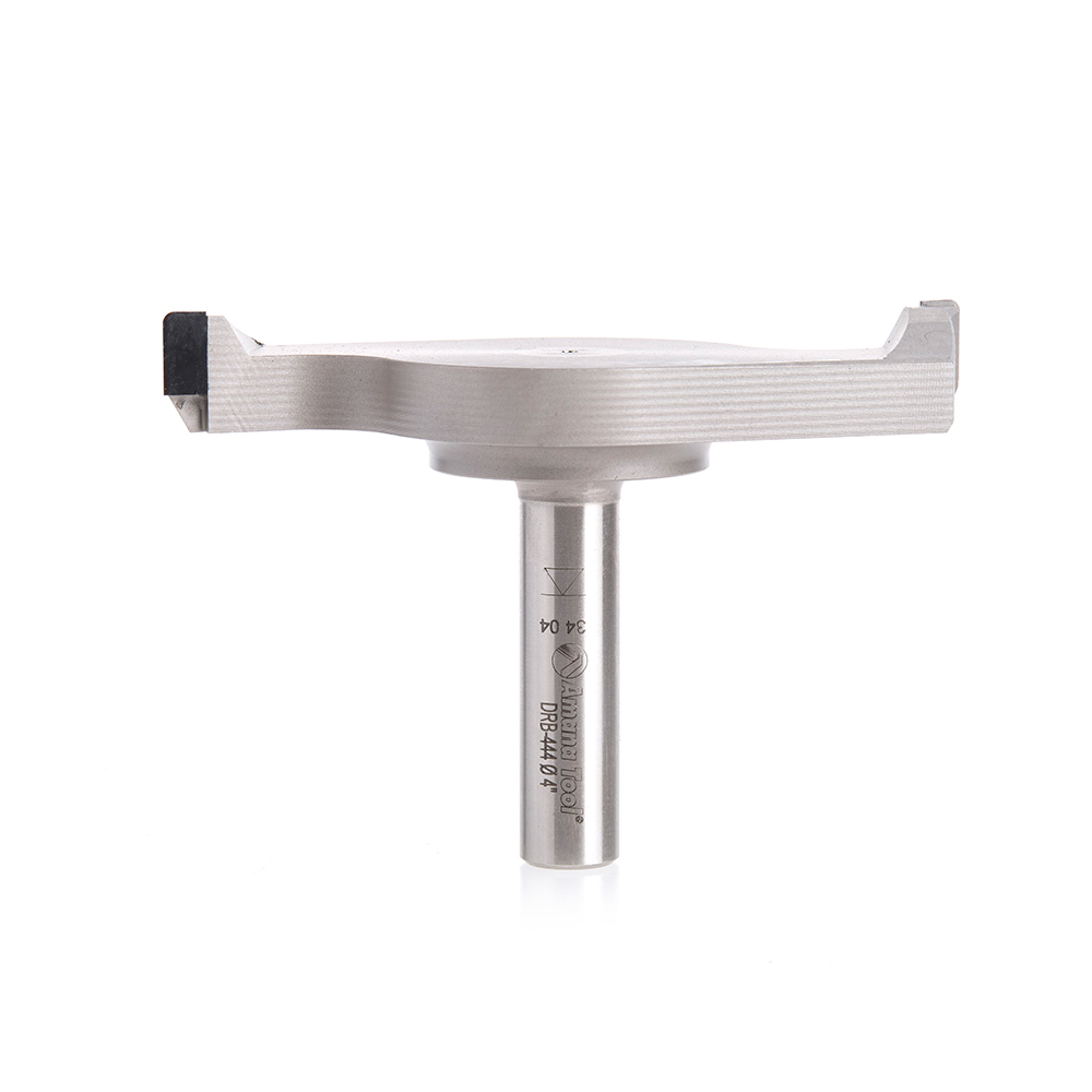 Amana DRB-444 Polycrystalline Diamond (PCD) Tipped CNC Spoilboard Surfacing, Rabbeting, Flycutter, Slab Leveler & Surface Planer 4″ Dia x 1/16 Radius x 10mm x 1/2 Shank