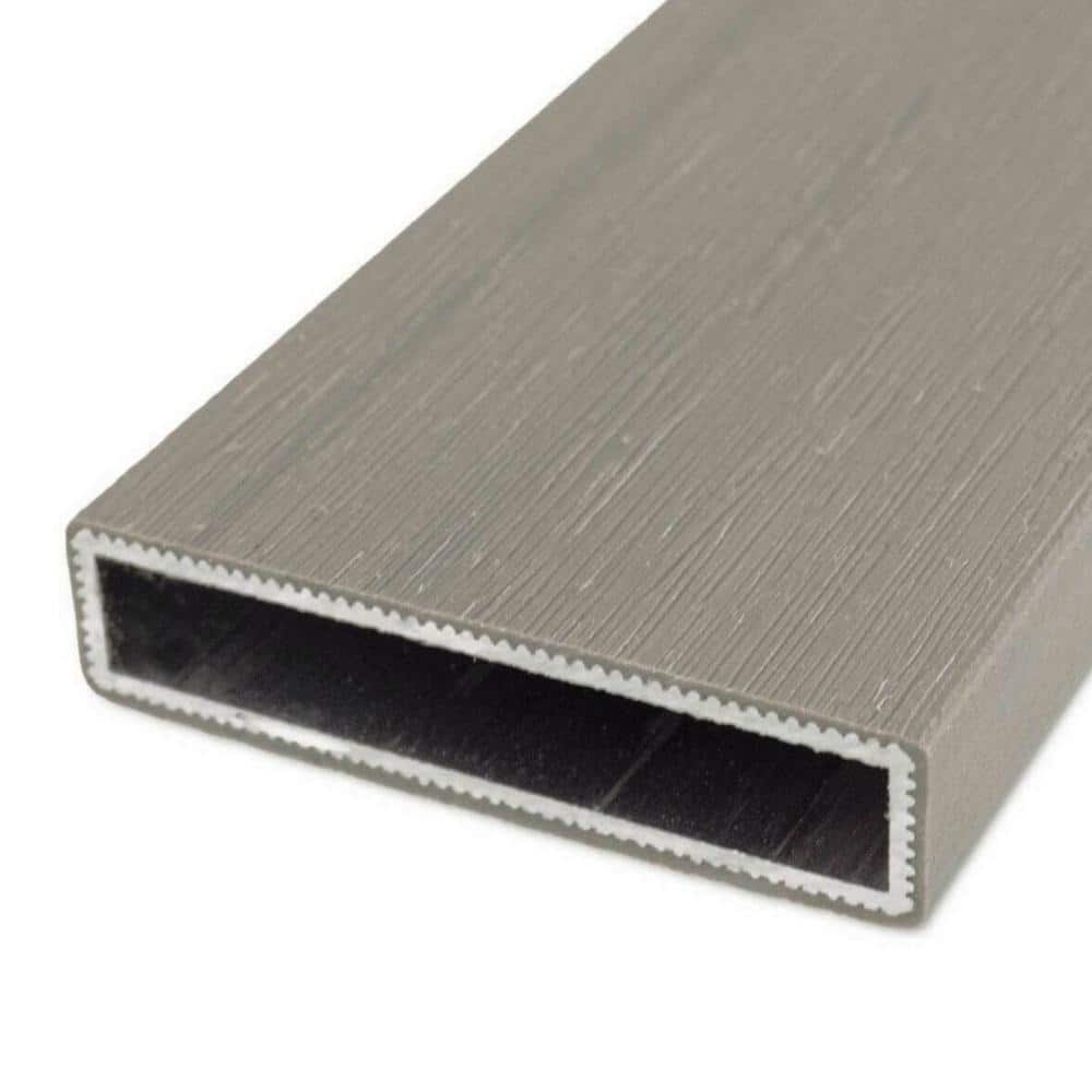 Frame It All 6 ft. WPC Capped 360 Composite Aluminum Rail for Picket Fencing - Driftwood