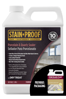 Dry-Treat Stain Proof Porcelain Plus Premium Porcelain and Quartz Sealer