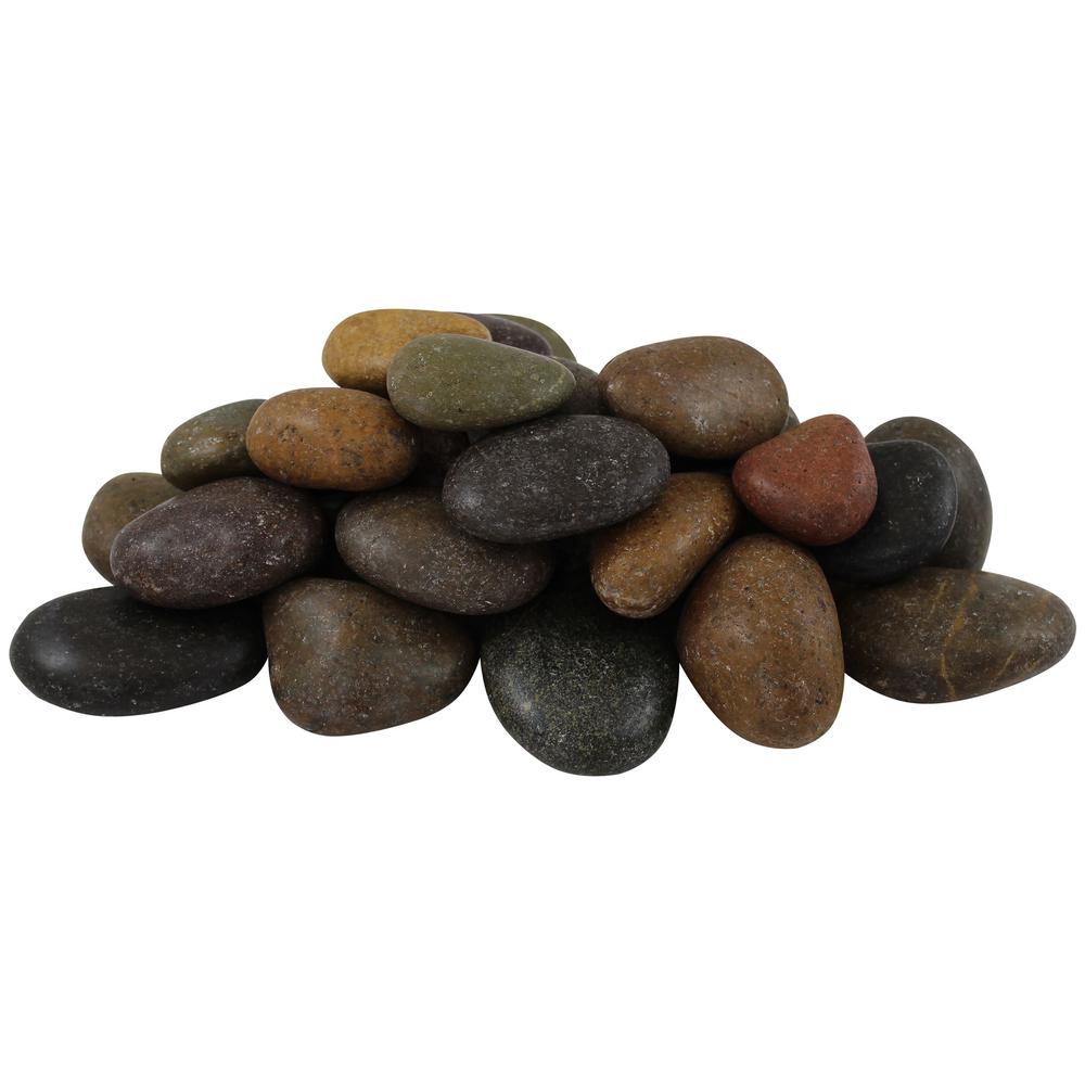 Rain Forest 0.4 cu. ft. 1 in. to 2 in. 30 lbs. Polished Mixed Grade A Pebbles