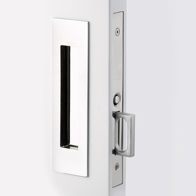 EMTEK 2154 Passage Narrow Modern Rectangular Pocket Door Mortise Lock