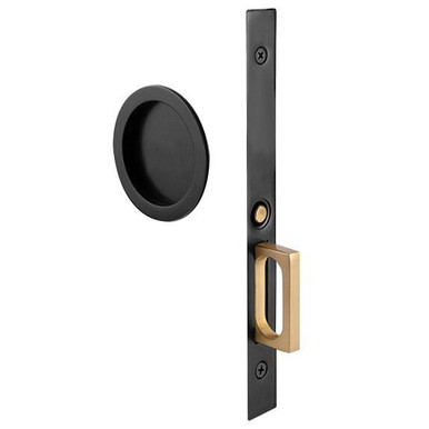 EMTEK 2174 Passage Round Pocket Door Mortise Lock