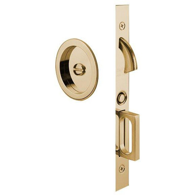 EMTEK 2175 Privacy Round Pocket Door Mortise Lock