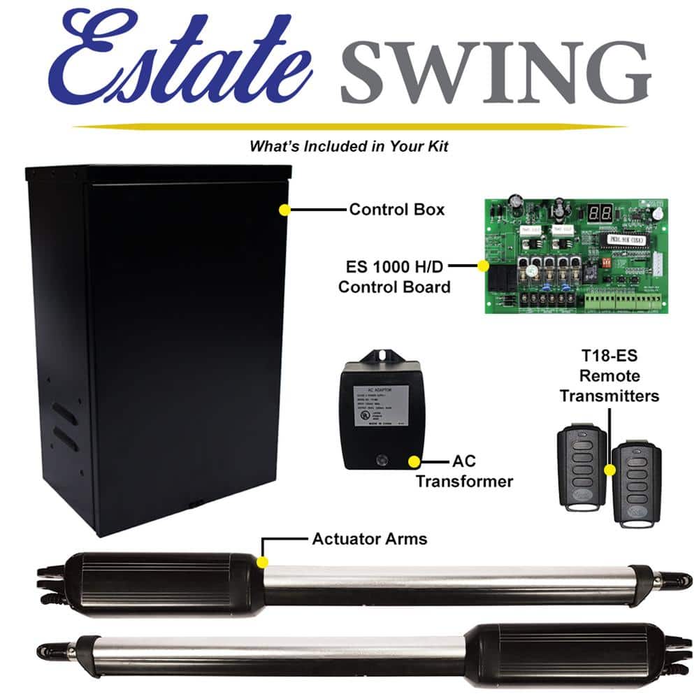 Estate Swing Dual Swing Automatic Gate Opener Kit