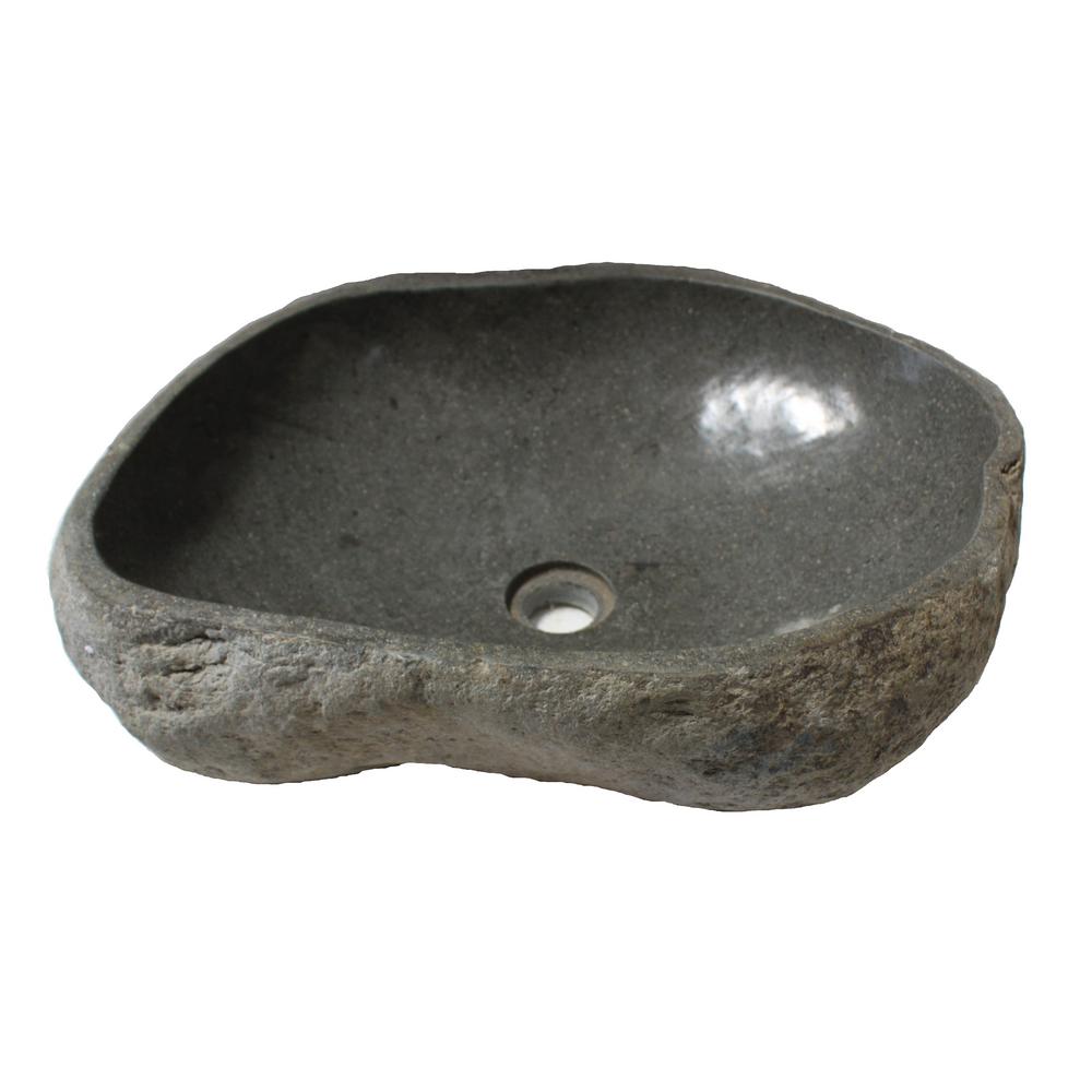Eden Bath Natural Galet Nobu Boulder Sink with Thin Lip