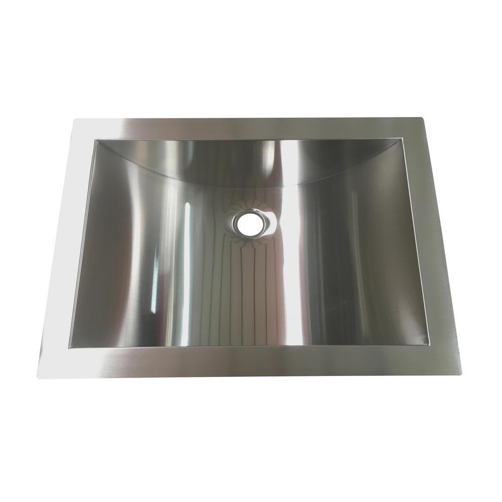 Hardy 16.5 in. Undermount Bathroom Sink in Stainless Steel